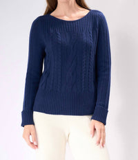 Cashmere Clouds - Rib Detail Cashmere Sweater