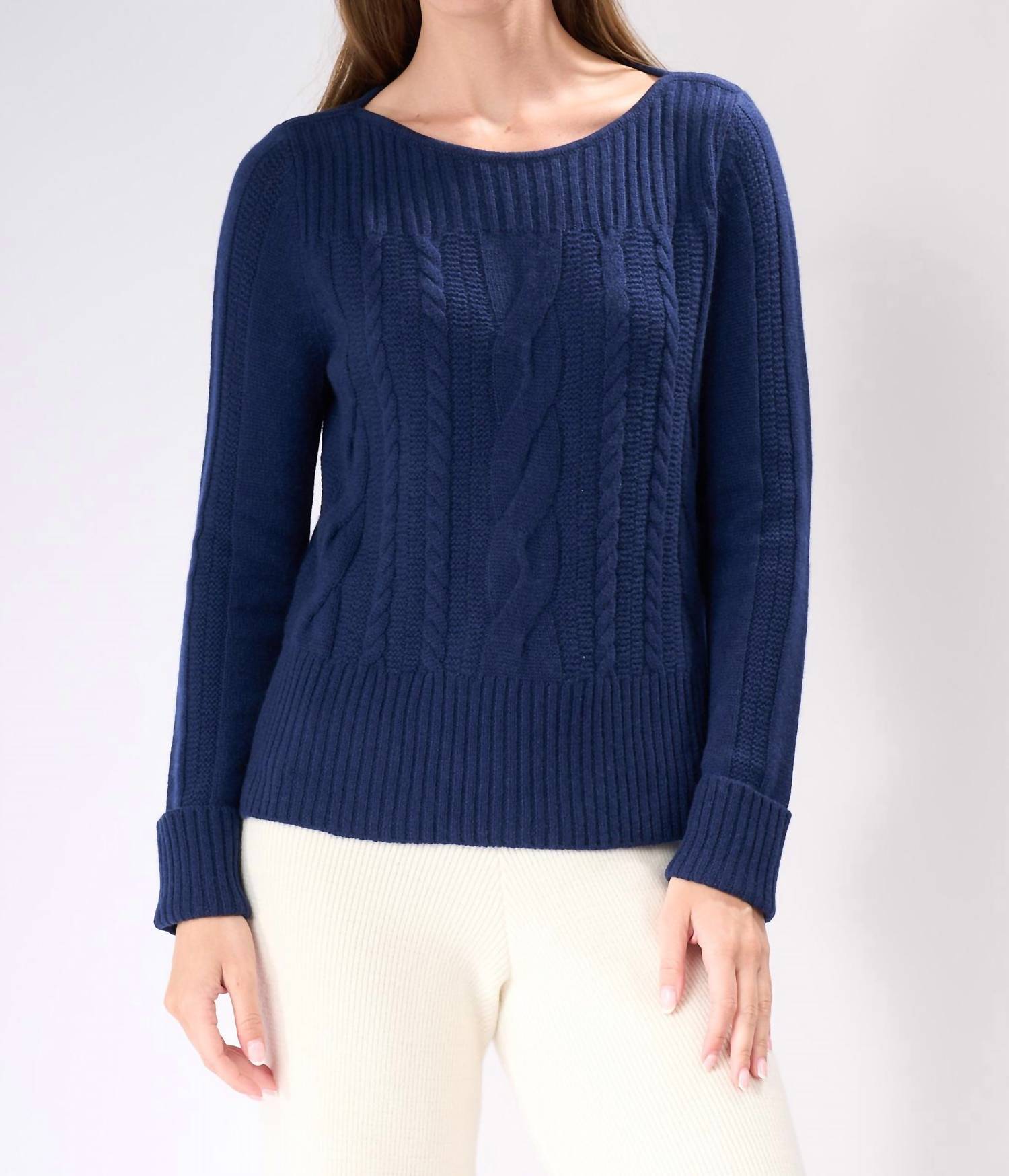 Cashmere Clouds - Rib Detail Cashmere Sweater
