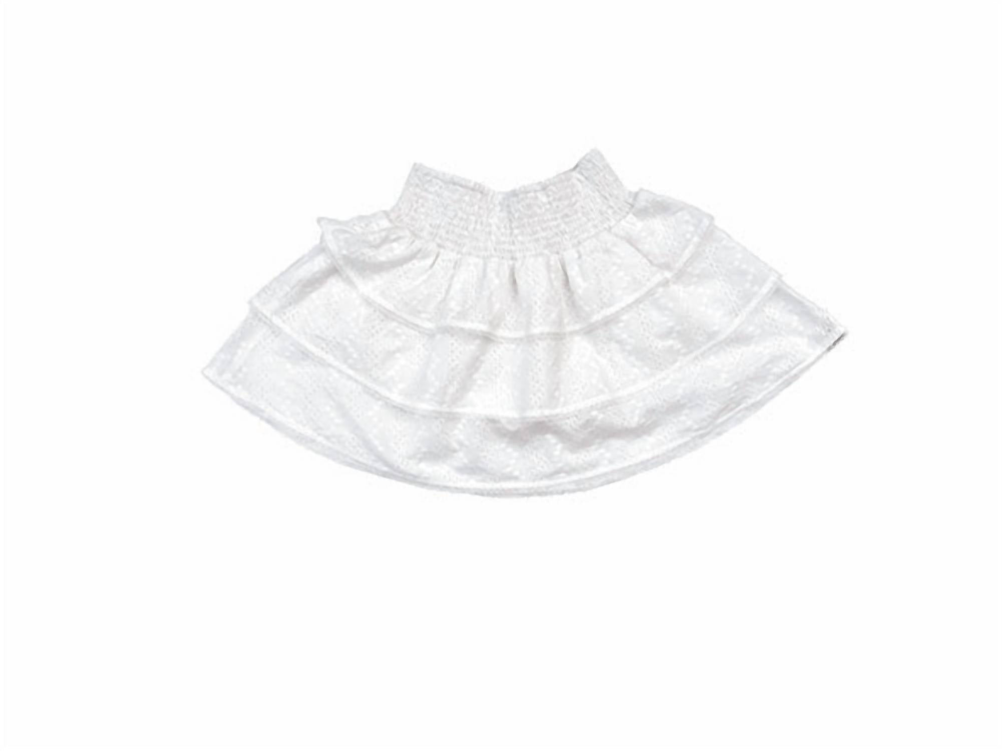 Little Olin - Girl's Tween Smocked Ruffle Skirt