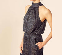 Mustard Seed - High Neck Sequin Jumpsuit