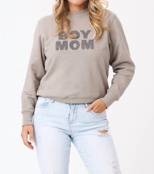 Lelalo - Boy Mom Chenille Sweatshirt