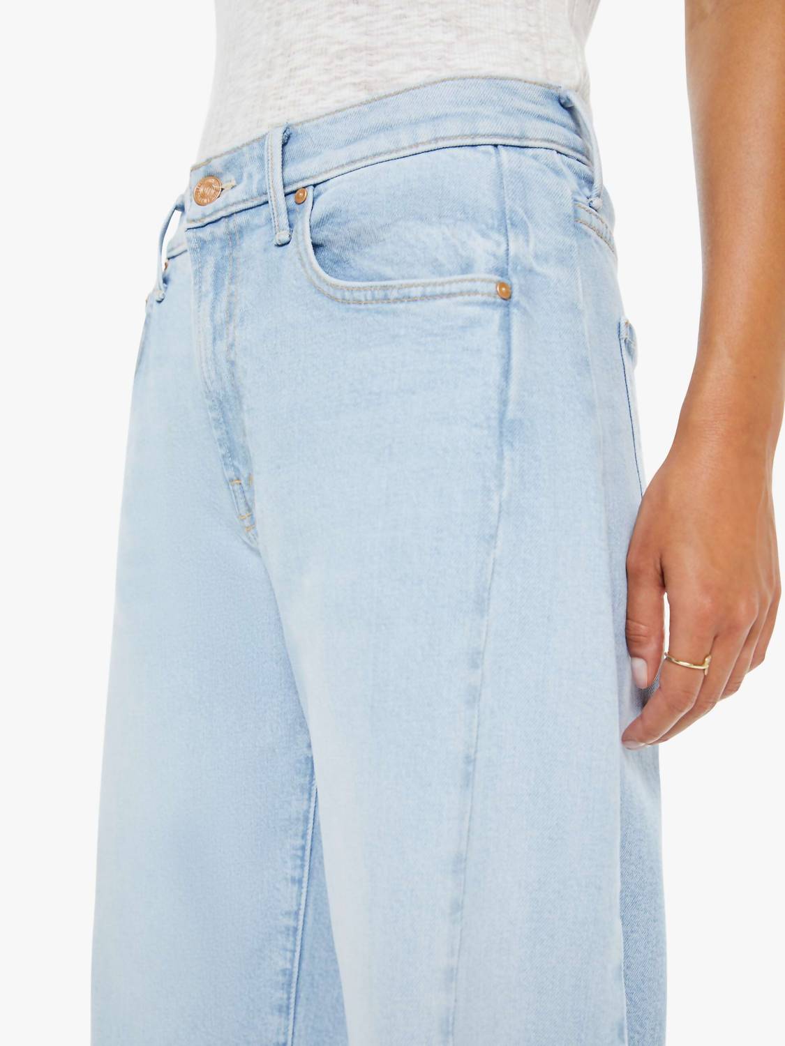 Mother - The Mid Rise Half-pipe Hover Jean
