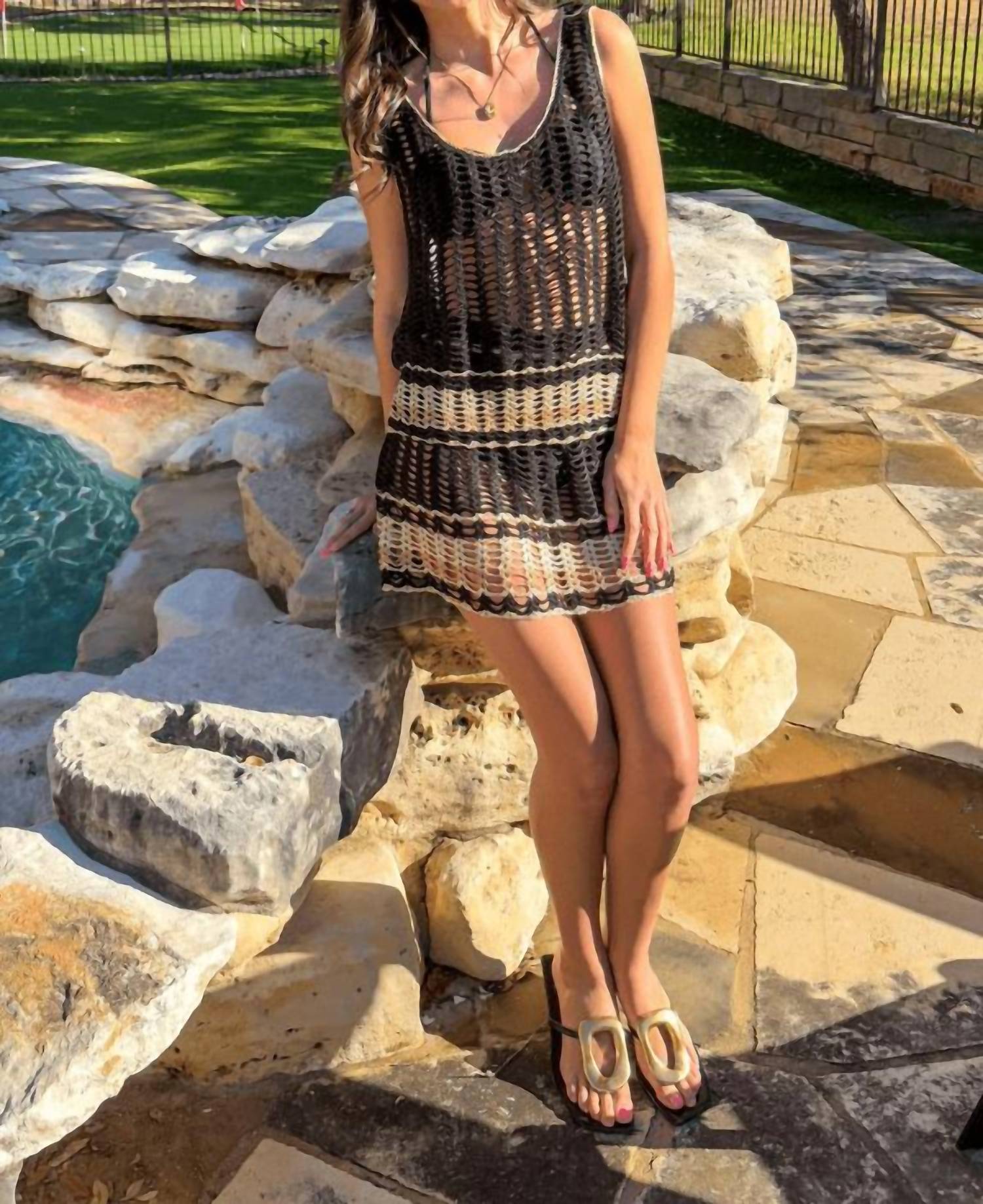 Ocean Drive - Crochet Tank And Skirt Matching Set