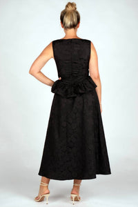 Sincerely Ours - Brocade Peplum Top