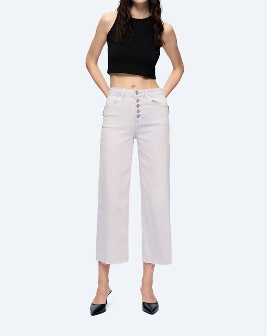 Bayeas - High-waisted Stretch Wide Leg Jeans