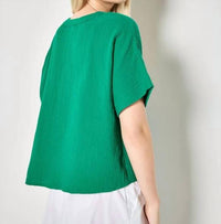 Apricot - V-neck Woven Blouse