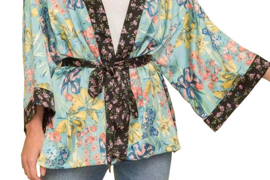 Mystree - Floral Tie Kimono