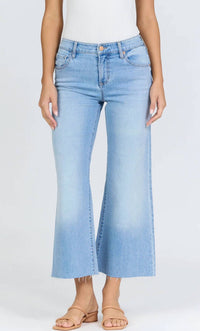 Dear John Denim - Holly Raw Hem Straight Leg Cropped Jeans