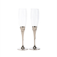Creative Gifts International - "Love" Toasting Champagne Flutes Set