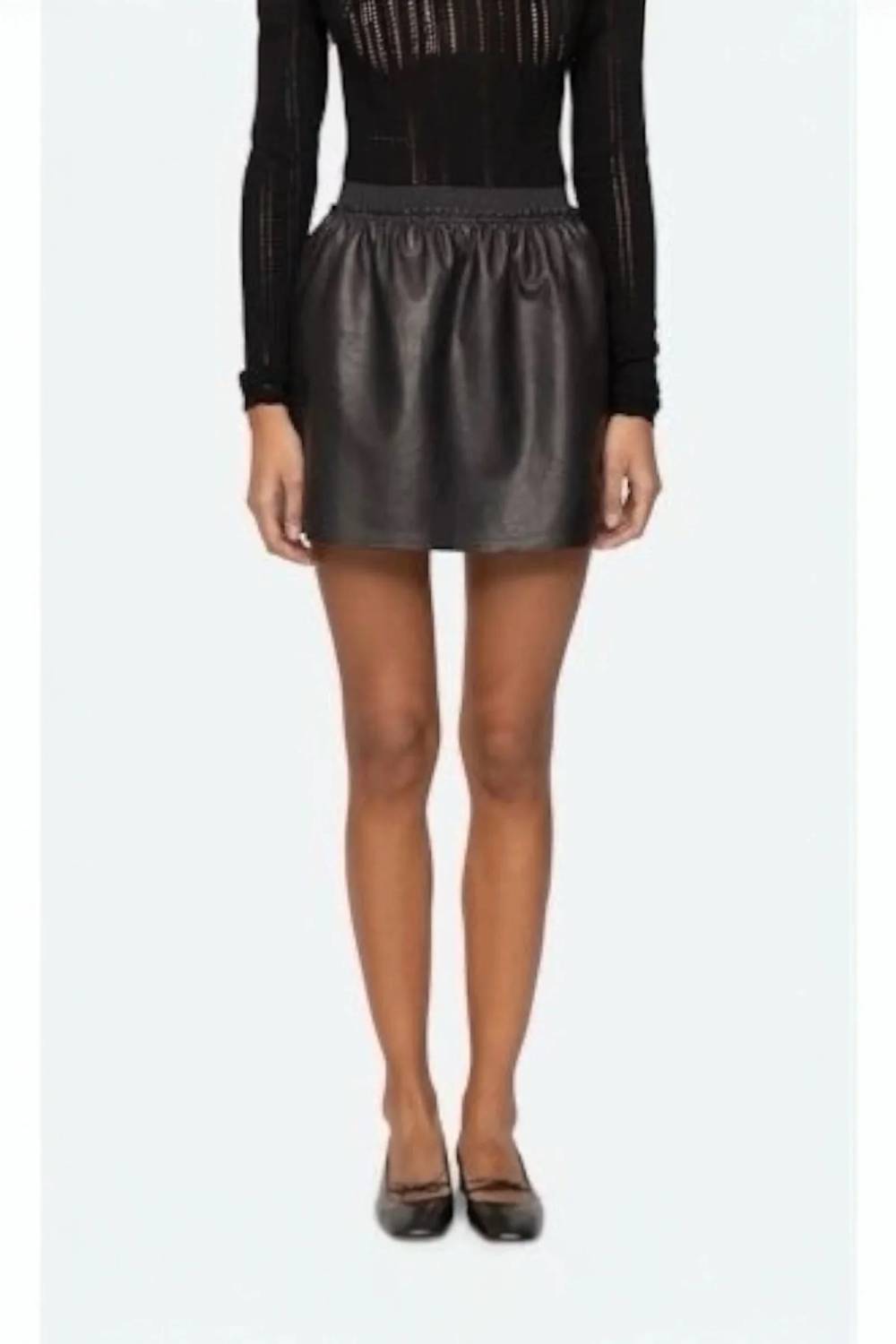 Sea - Lucie Leather Mini Skirt