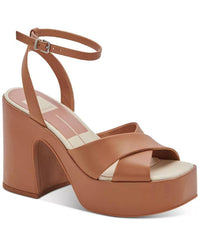 Dolce Vita Women's Wessi Strap Platform Sandals in caramel - women's shoe