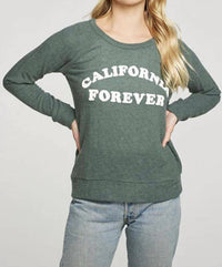 Chaser - Rpet Knit Long Sleeve Raglan Pullover California Forever Pullover