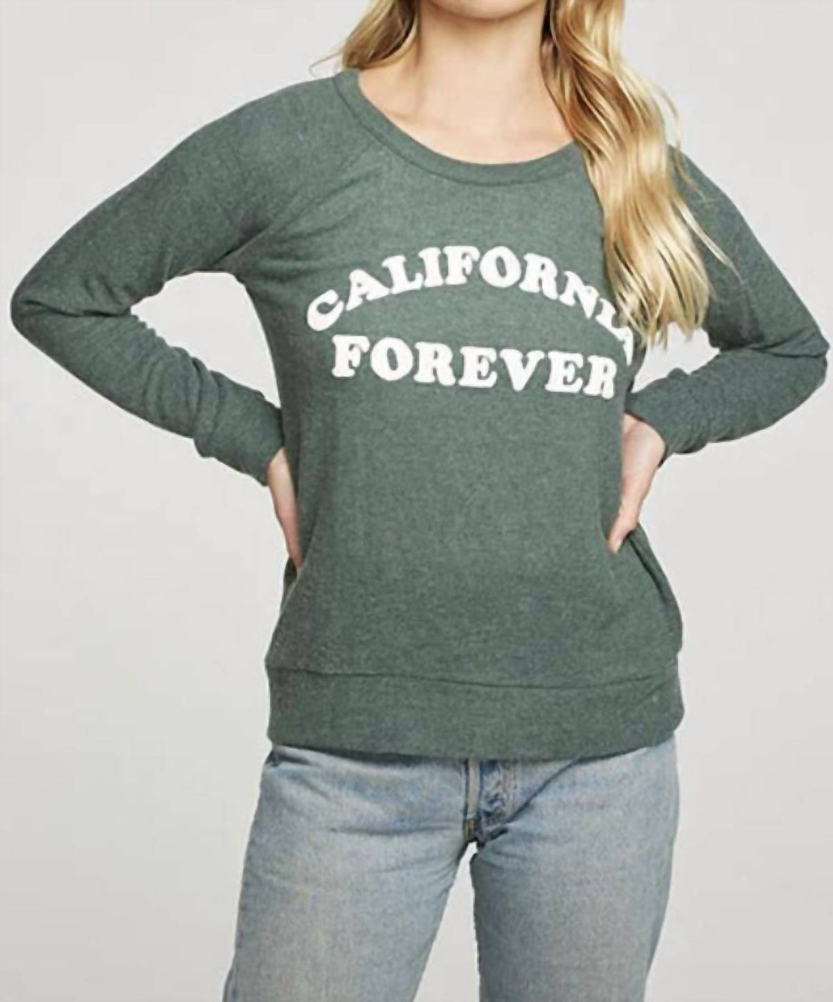 Chaser - Rpet Knit Long Sleeve Raglan Pullover California Forever Pullover
