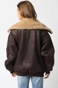 Olivaceous - Aspen Pu Bomber Jacket