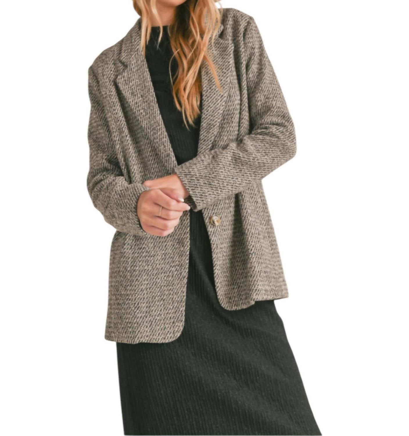 Sadie & Sage - Hopeful Tweed Blazer