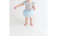 Posh Peanut - Baby Girls Tinsley Jane Ruffled Cap Sleeve Tulle Skirt Bodysuit