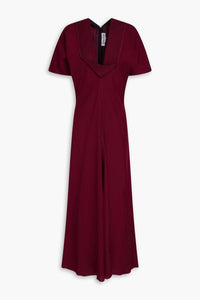Victoria Beckham - Draped V Neck Midi Dress