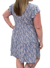 Honeyme - Floral Tiered Gabby Babydoll Dress