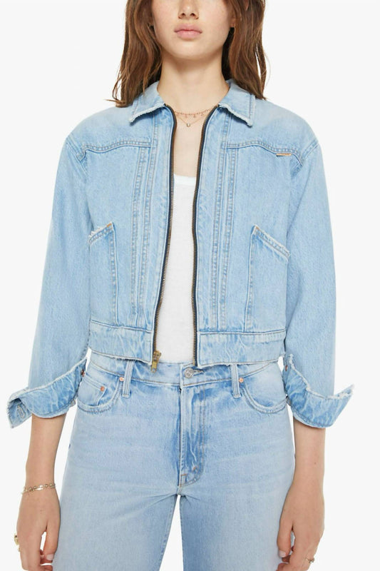 Mother - Duo Shorty Cropped Denim Jacket