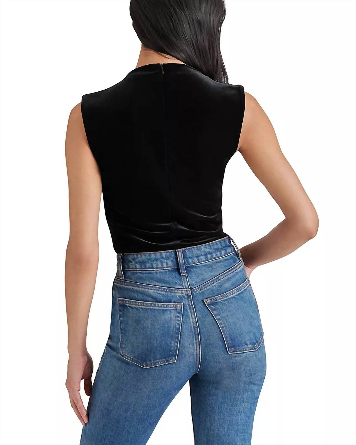 STEVE MADDEN Esen Bodysuit in black - women's shirt - alternate view