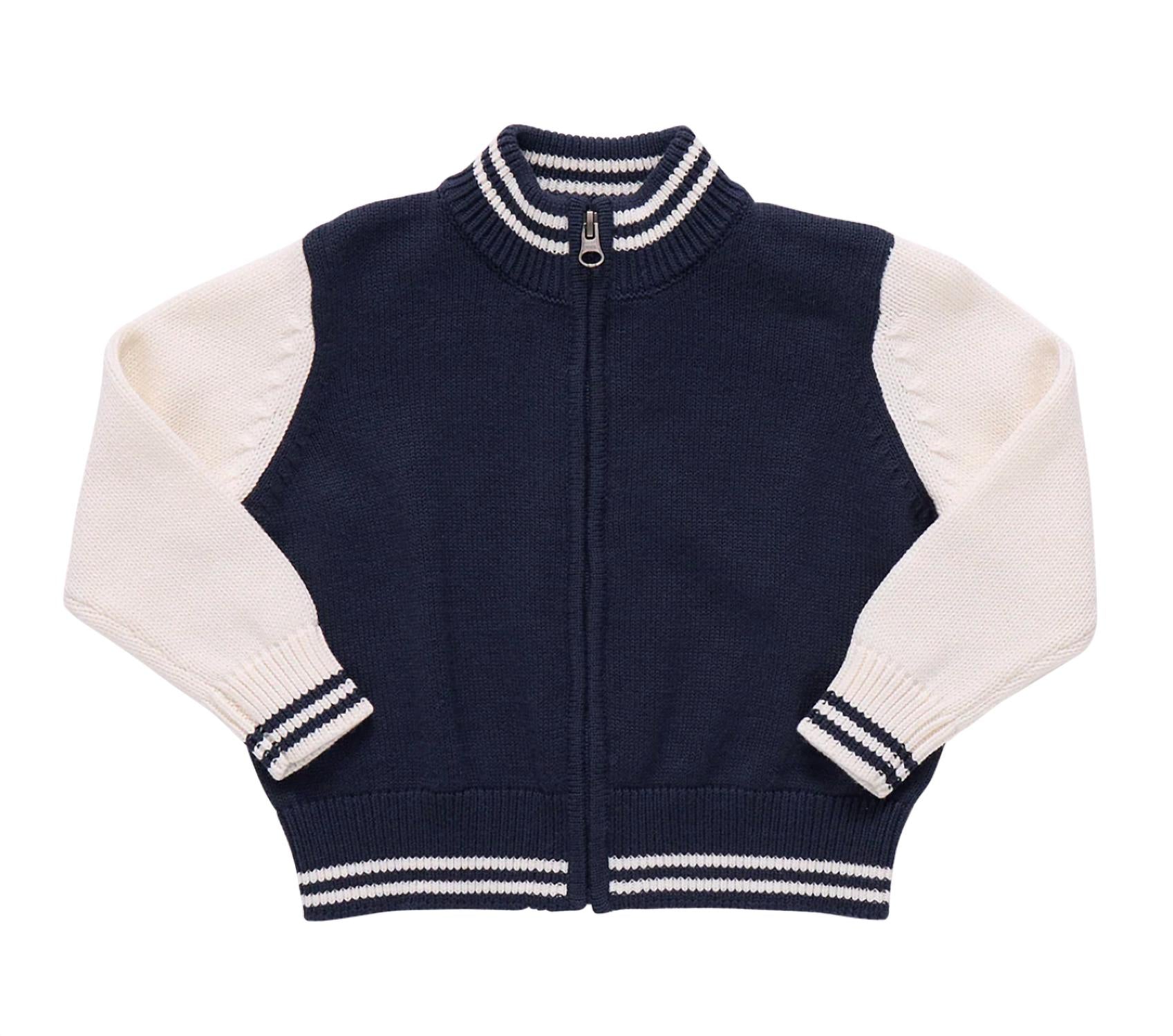 Pink Chicken - Varsity Zip Sweater