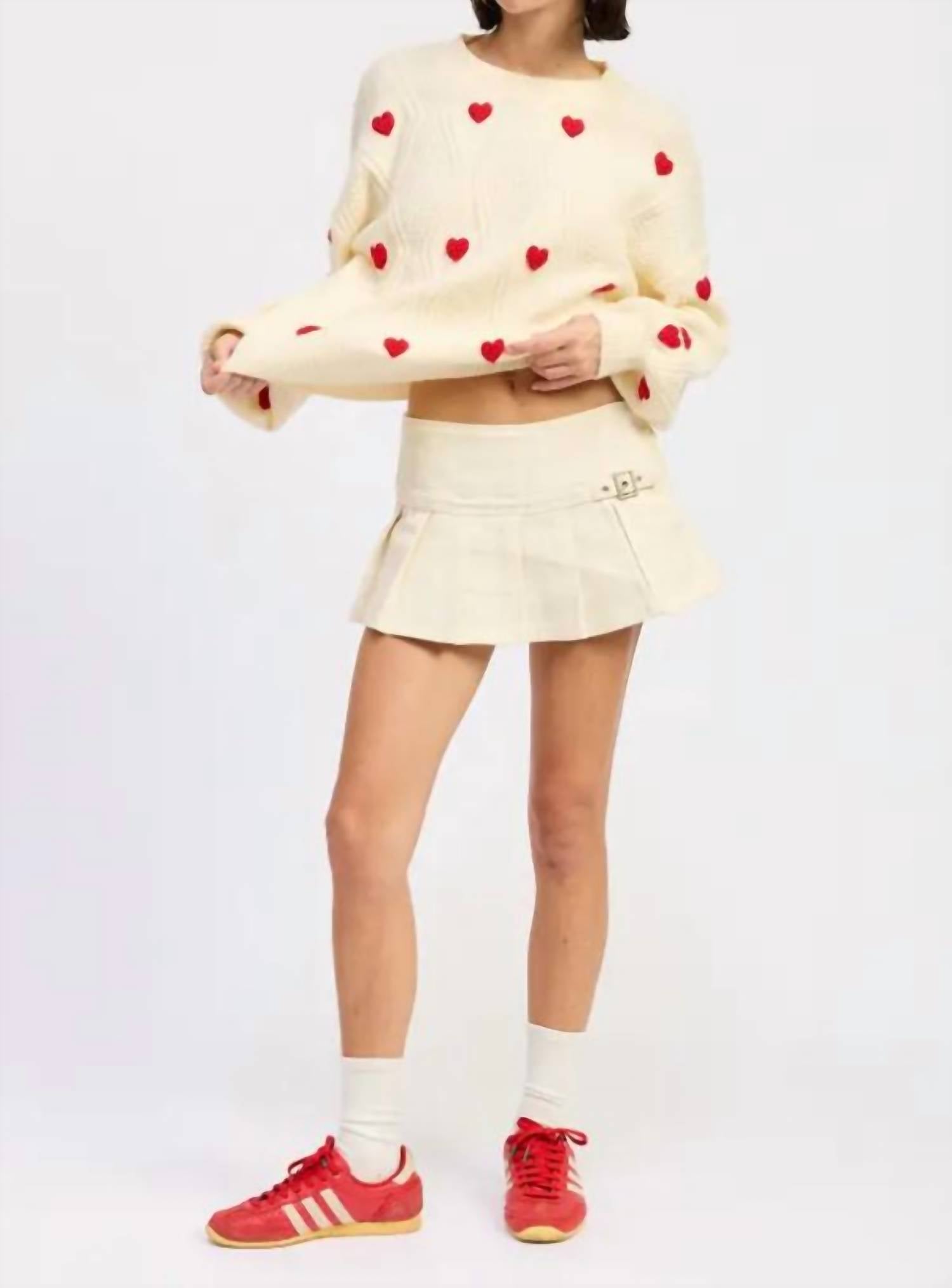 Mint Exclusives - Mi Amour Embroidered Crew Sweater