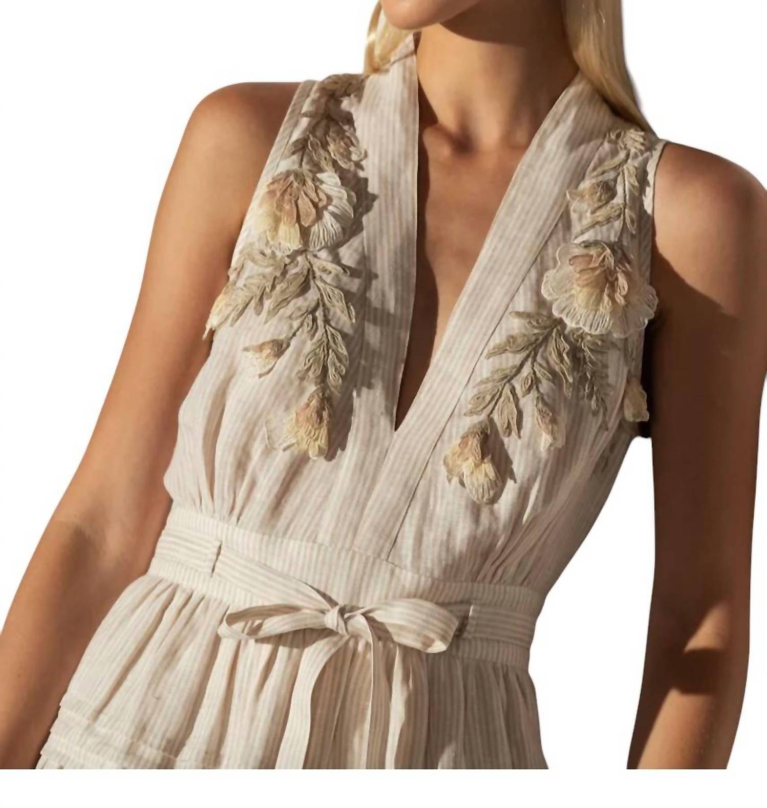 Ranna Gill - Lauren Halter Belted Midi Dress