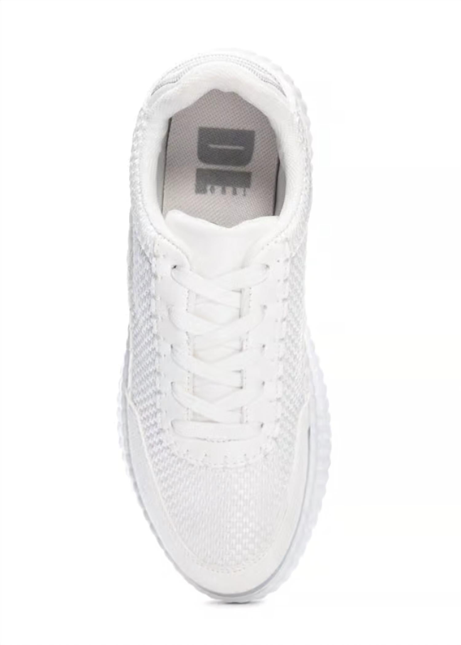 DIRTY LAUNDRY Women's Spirited Mesh Sneaker in white - women's sneaker - detail view