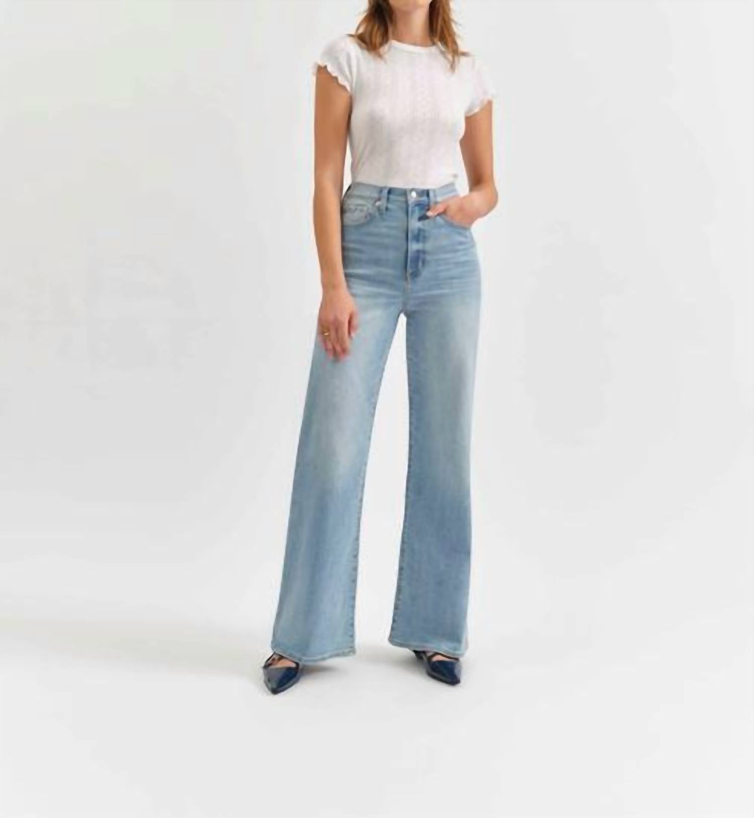 Daze - Far Out High Rise Wide Leg Jean