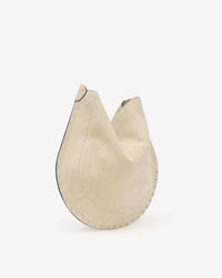 ISABEL MARANT Oskan Hobo Soft Shoulder Bag in chalk - women's bag - alternate view