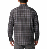 Columbia Vapor Ridge Long Sleeve Shirt Top in grey - men's long sleeve top - detail view