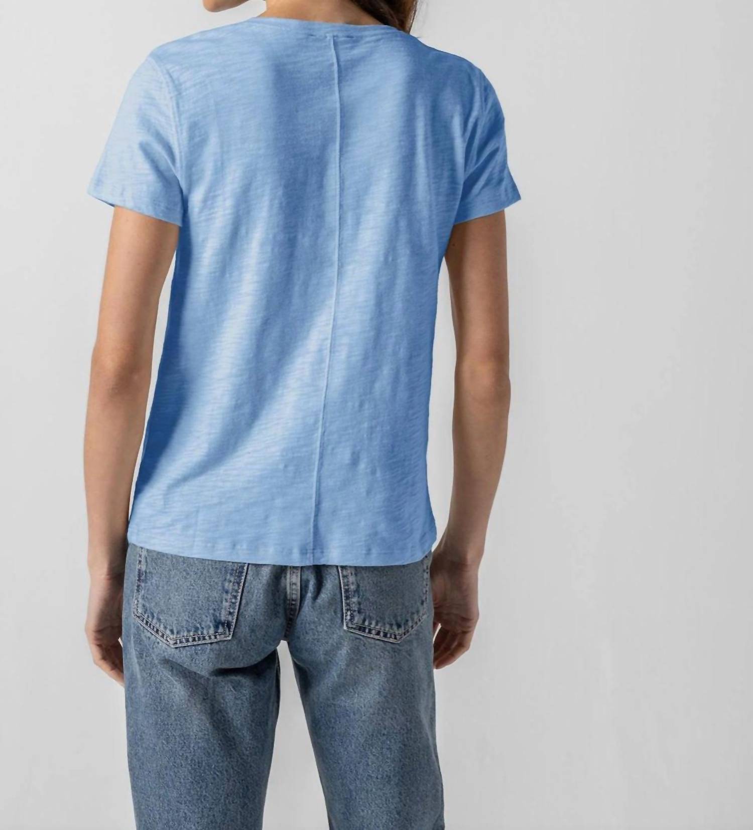 Lilla P - Short Sleeve Back Seam Crewneck Tee