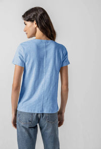 Lilla P - Short Sleeve Back Seam Crewneck Tee