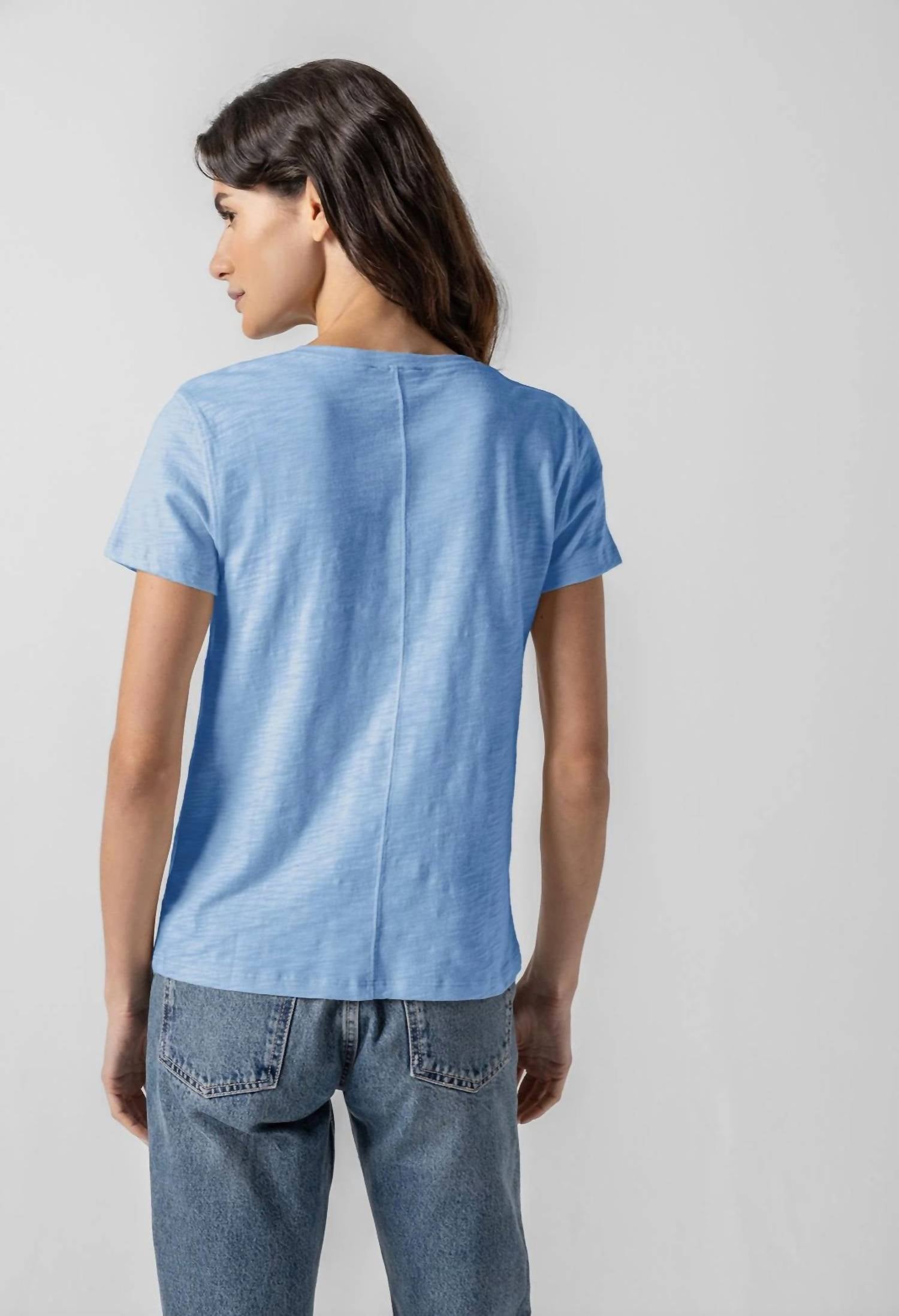 Lilla P - Short Sleeve Back Seam Crewneck Tee
