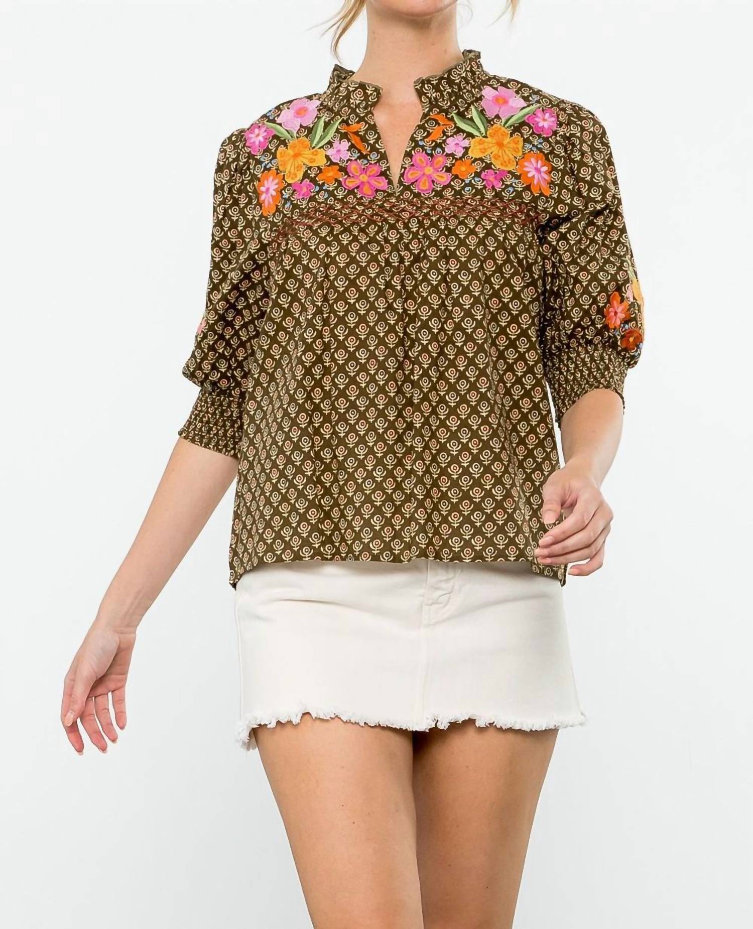 Thml - Pretty Please Embroidered Top