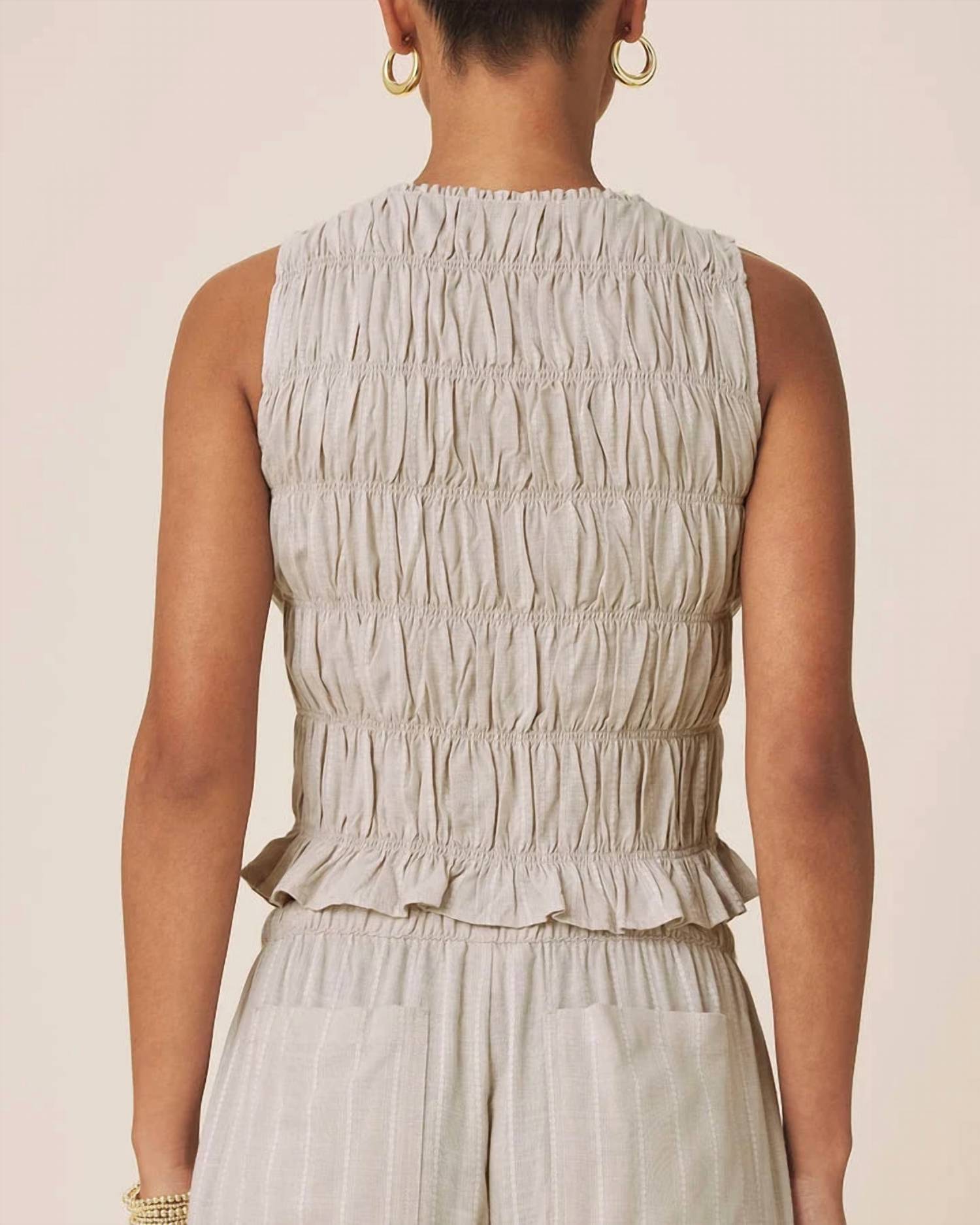 Splendid - Bianca Sleeveless Smocked Tank