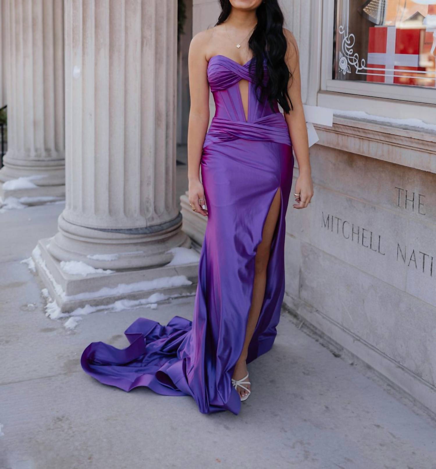 Sherri Hill Women's Prom Dress in orchid - women's dress - detail view