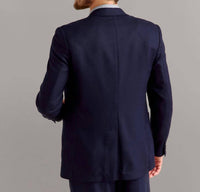 Billy Reid Long Sleeve Sport Coat in navy - men's jacket - detail view