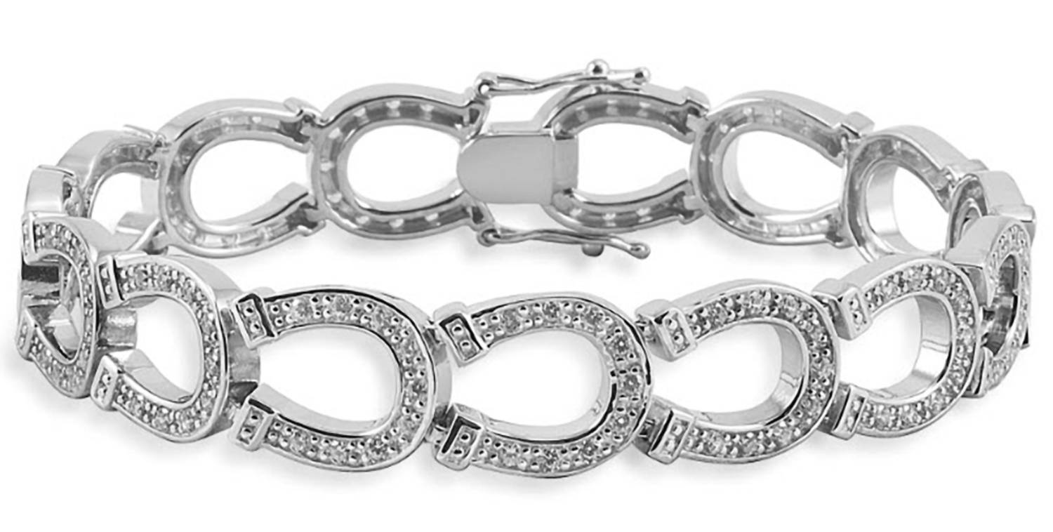 Kelly Herd Jewelry - Women's Horseshoe Chain Bracelet