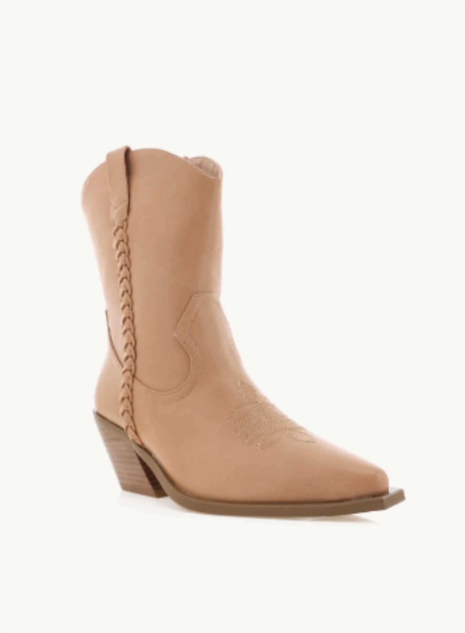 BiLLiNi Women's Ellenora Western Booties in desert - women's shoe