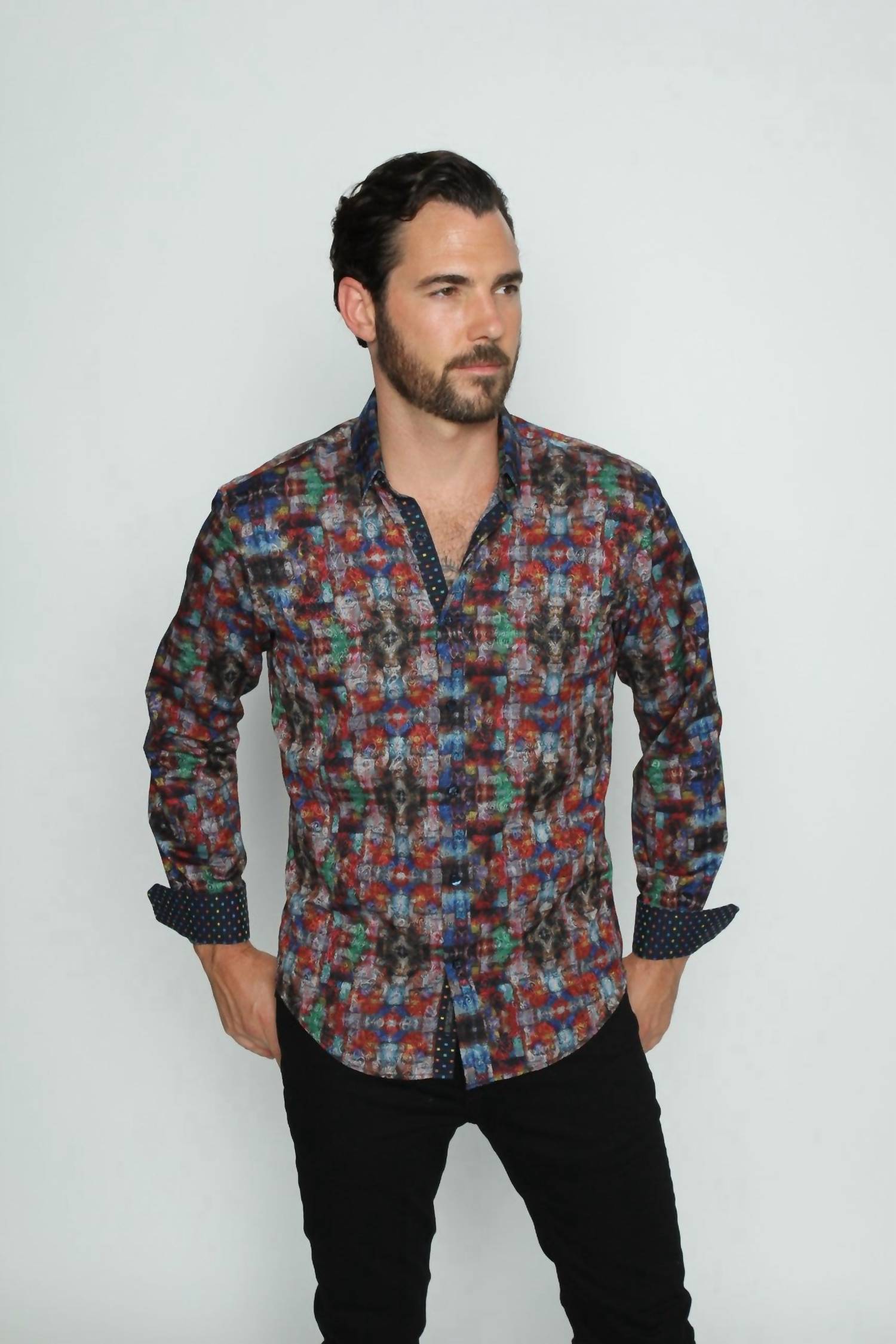 Eight X - Dark Paisley Button Down Shirt