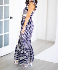 Sincerely Ours - Marine Dot Maxi Dress