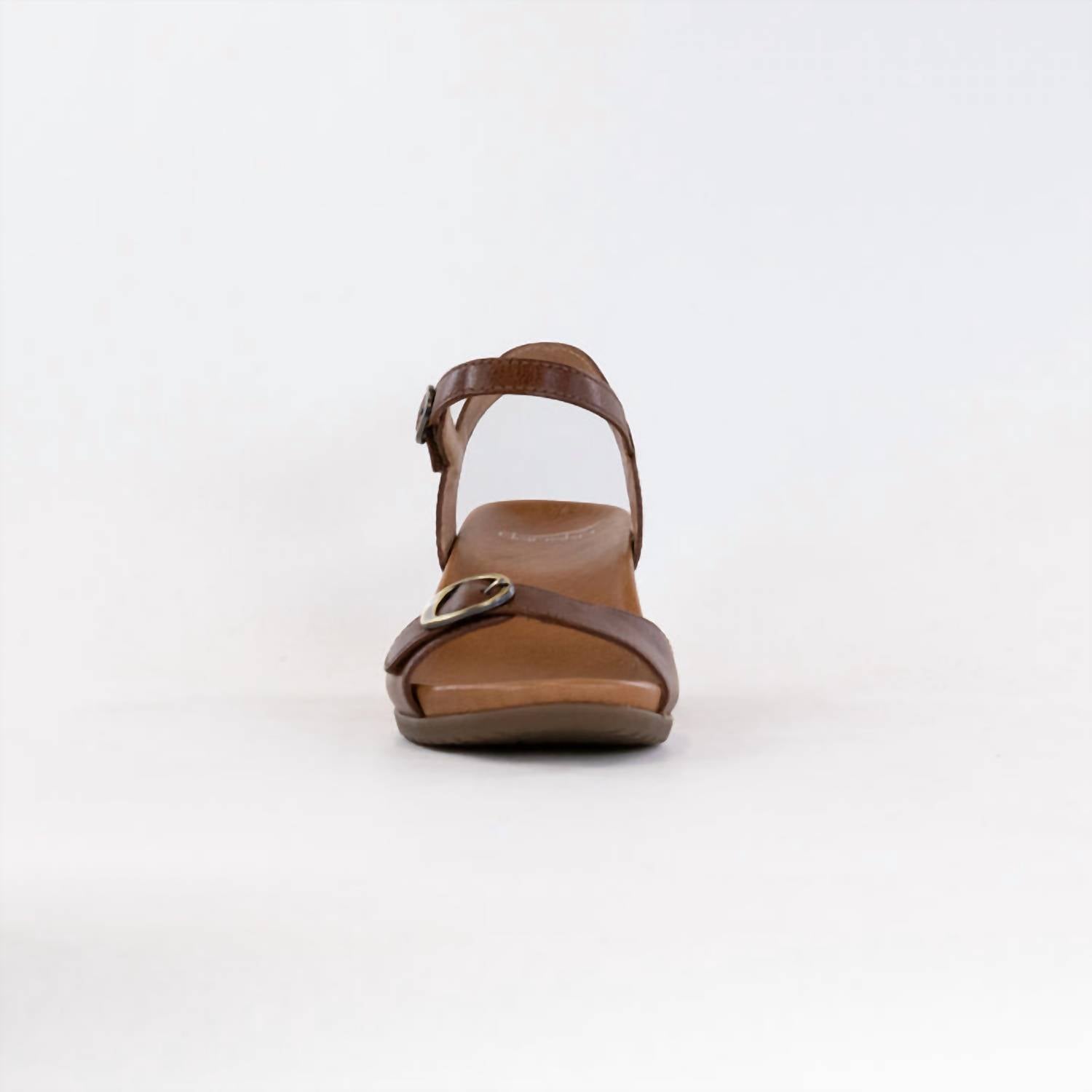 dansko Women's Arielle Sandal in tan glazed kid leather - women's sandal - alternate view