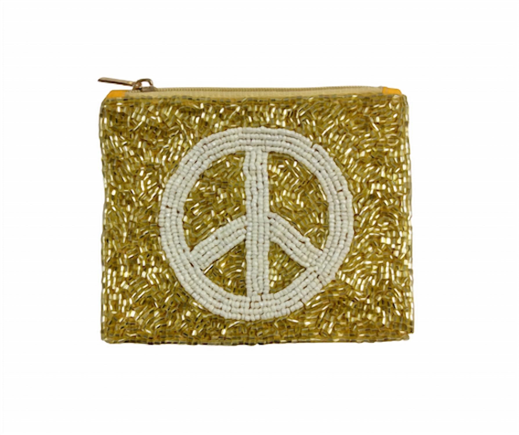 Accessories To Go - Women's Peace And Glam Beaded Pouch