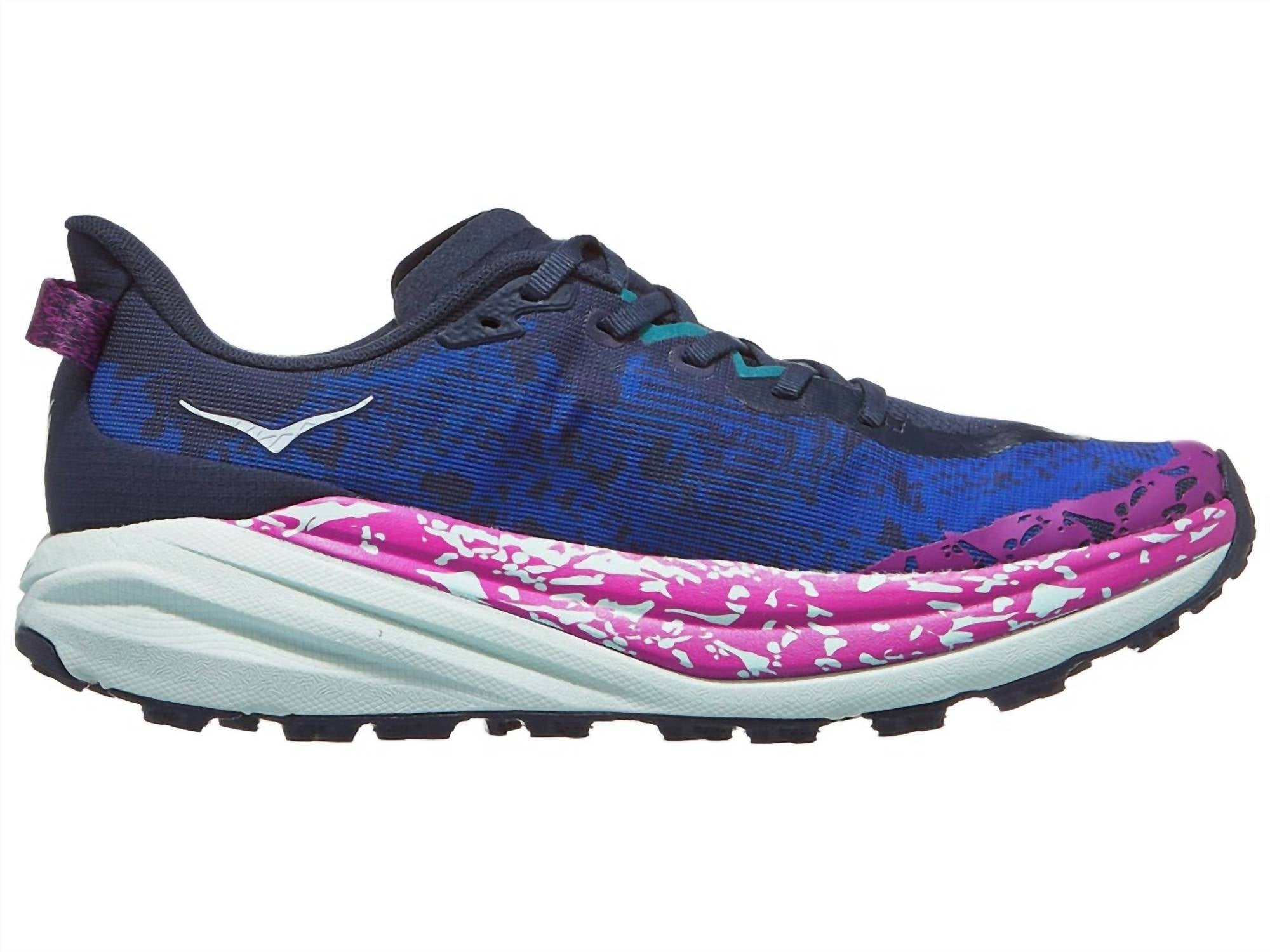 Hoka Men's Speedgoat 6 Trail Running Shoe in stormy skies aqua breeze - men's shoe