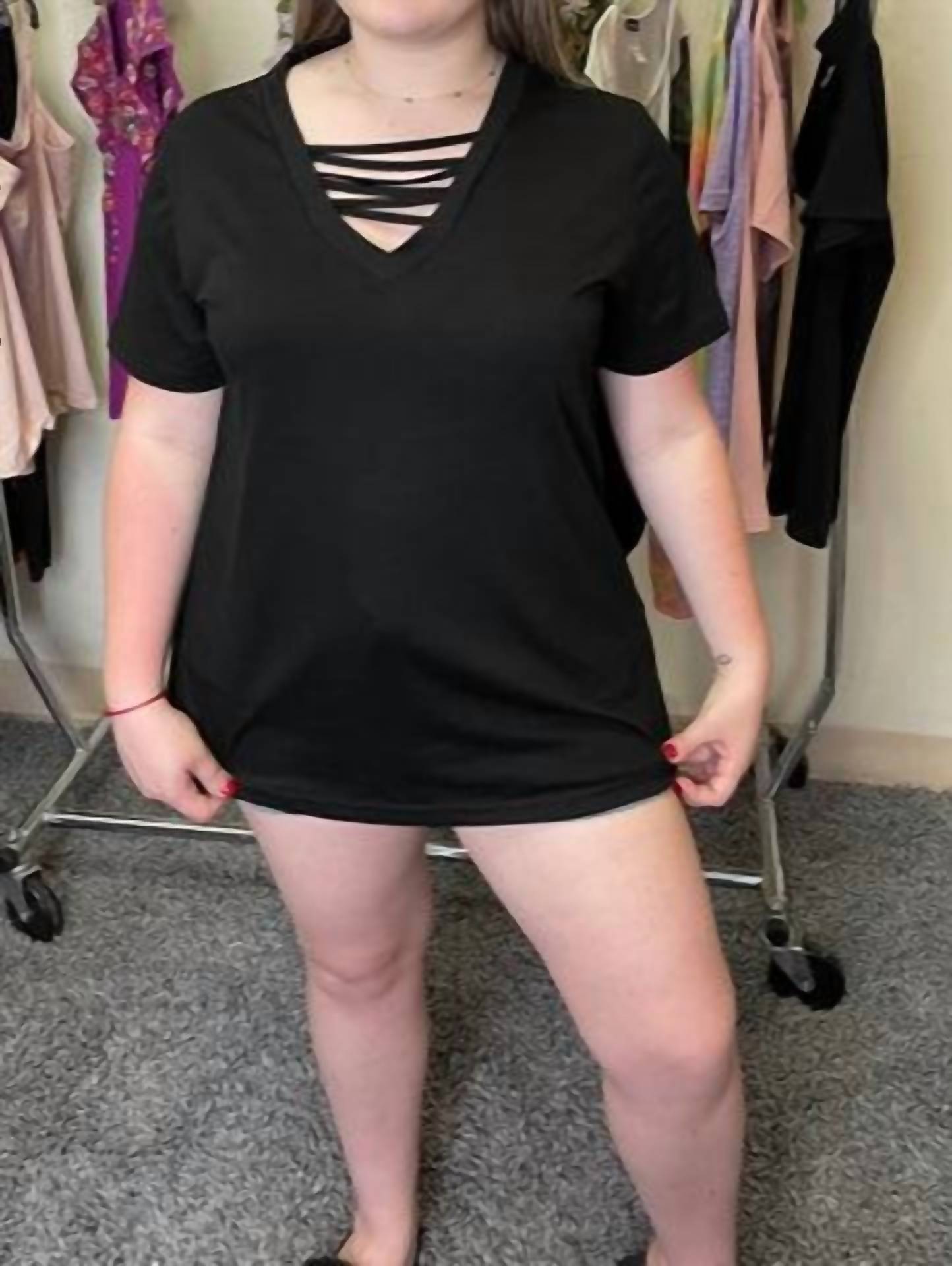 Shirley Stone - Strappy Criss Cross Top
