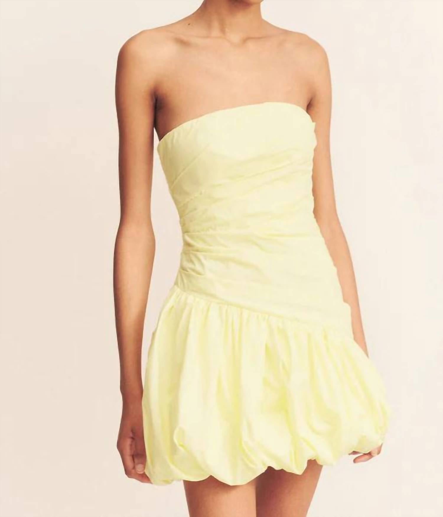 Shona Joy - Maiori Strapless Bubble Mini Dress