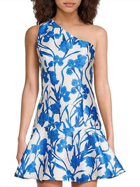 Hutch - Silas Floral One-shoulder Minidress
