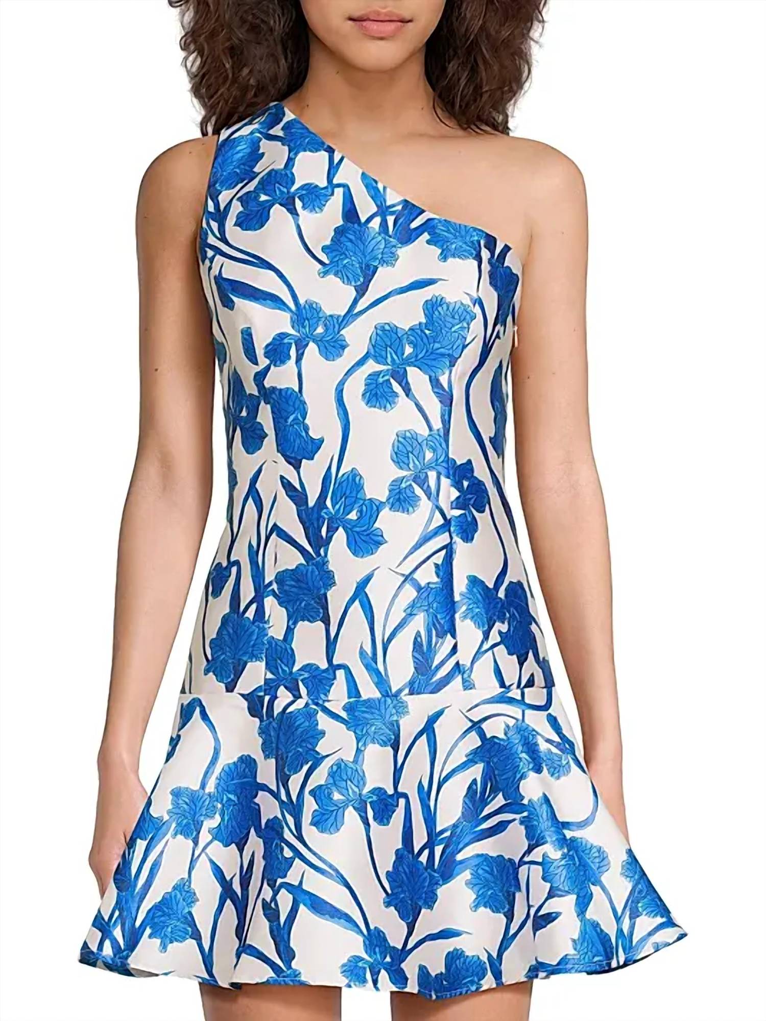 Hutch - Silas Floral One-shoulder Minidress