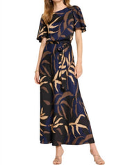 Nic + Zoe Women's Midnight Fern Brooke Dress in indigo multi - women's dress - alternate view